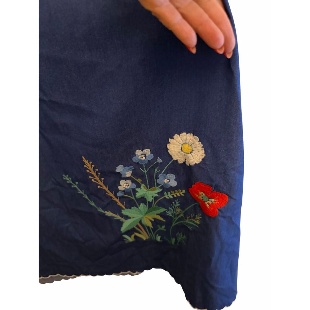 Tuckernuck Chambray Blue Embroidered Maxi Dress - Size XS - Picture 14 of 14